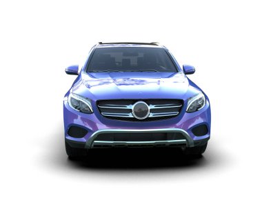 Modern lüks araba beyaz zemin üzerine