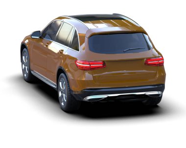 Lüks SUv beyaz üzerine