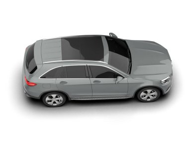 Stüdyo ortamında daha az genel bir konsept arabanın 3 boyutlu çizimi