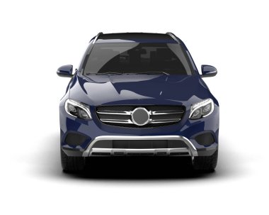 modern araba beyaz arka planda izole edildi. 3 boyutlu görüntüleme