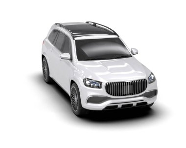 Beyaz modern aile cipi - araba - aile