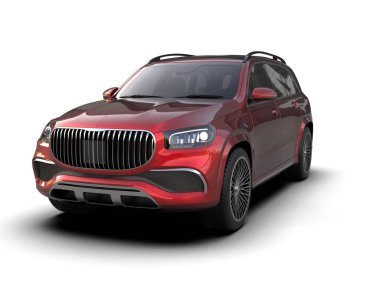 modern kompakt araba - araba, 3 boyutlu illüstrasyon