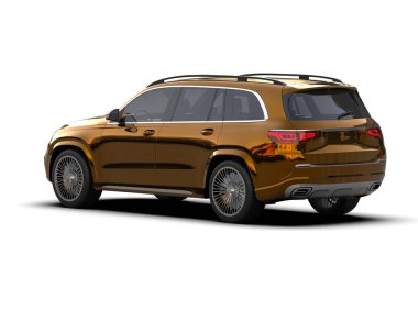 beyaz arka planda modern lüks araba