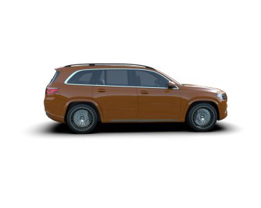 Boş yeri olan lüks bir iş arabası. 3 Boyutlu Hazırlama