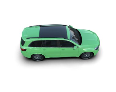 yeşil modern aile arabası