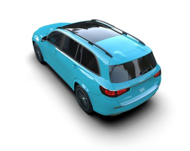 Modern bir arabanın 3 boyutlu çizimi