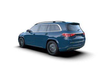 Modern bir SUV 'un 3 boyutlu görüntüsü.