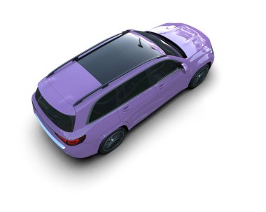 araba beyaz arkaplanda izole edildi