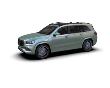 Stüdyo ortamında daha az genel bir konsept arabanın 3 boyutlu çizimi