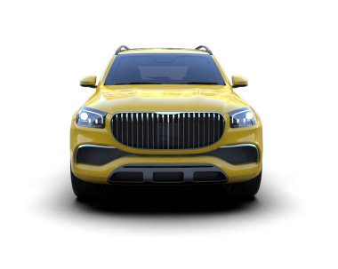 modern lüks sarı araba - stüdyo çekimi