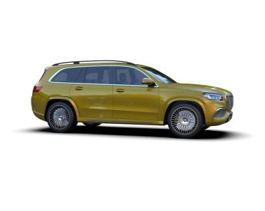 Beyaz arkaplandaki araba