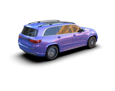 mor spor araba - yan görünüm