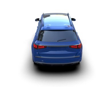 Modern araba arka planda izole edilmiş. 3 Boyutlu Hazırlama.