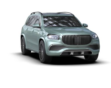 beyaz arkaplanda araba cipi