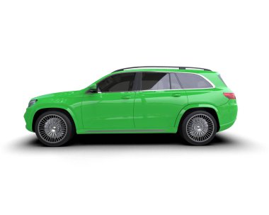 yeşil lüks araba - ön manzara