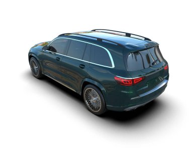 Stüdyo ortamında daha az genel bir konsept arabanın 3 boyutlu çizimi