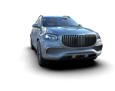 Daha az modern bir SUV 'un 3 boyutlu çizimi