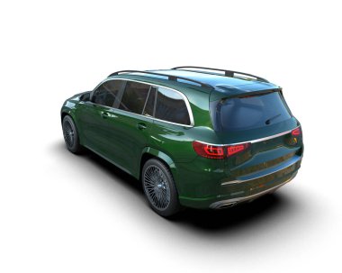 beyaz arka planda modern araba