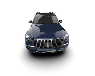 siyah lüks iş arabası - 3D