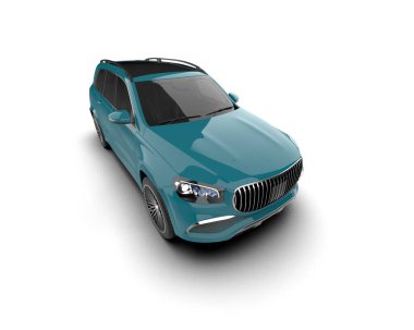 Stüdyo ortamında daha az jenerik bir SUV 'un 3 boyutlu görüntüsü.