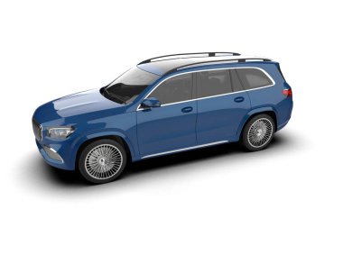 Mavi lüks cip. 3d oluşturma