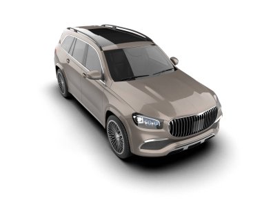Lüks modern araba. 3d oluşturma