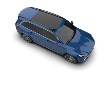 araba beyaz arkaplanda izole edildi.