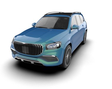 3 boyutlu lüks araba gradyanı hafif arka planda izole edilmiş.