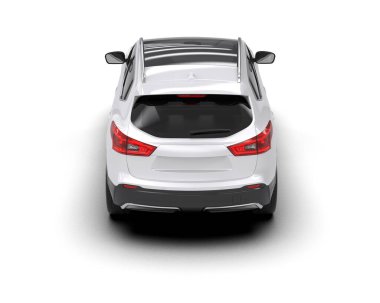 Beyaz lüks SUV araba