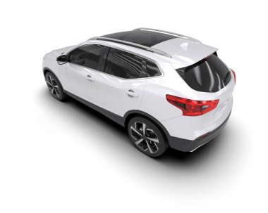 beyaz lüks modern araba