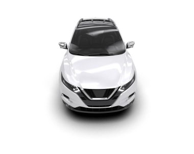 beyaz arka planı olan modern bir araba