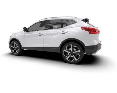 siyah SUV - Modern şehir görünümü