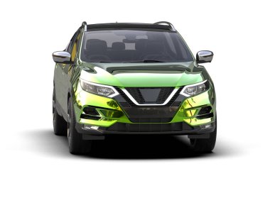 beyaz arka planda SUV modern araba