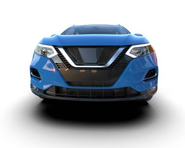 Gri arka planda modern araba