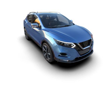 Mavi lüks cip. 3d oluşturma