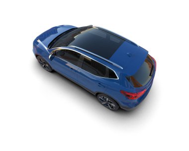 mavi modern araba - arka plan