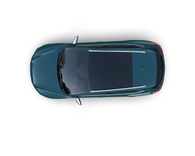 araba yan görünümü 3d illüstrasyon