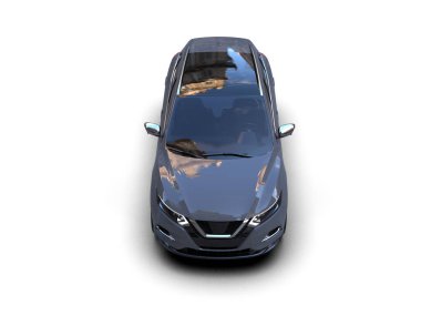 beyaz arka planda modern araba