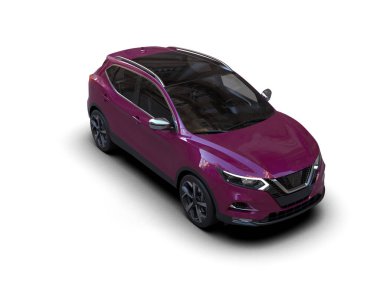 modern şehir beyaz arkaplanda 3 boyutlu görüntüleme