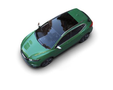 Araba beyaz zemin üzerine