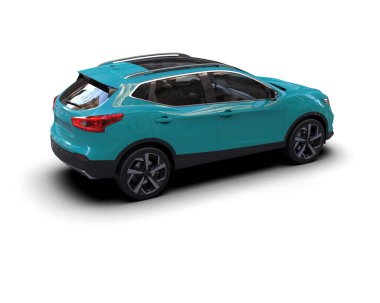 modern otomobil arka planda izole edildi