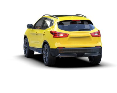 Sarı Modern spor araba