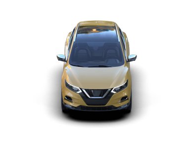 Arka planda modern lüks araba. 3d oluşturma