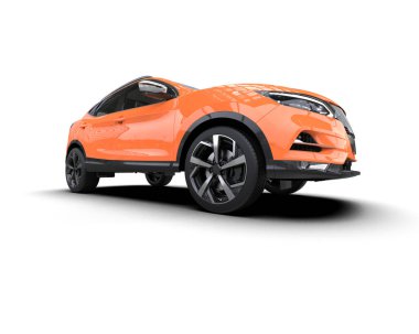 modern SUV arabası izole edildi