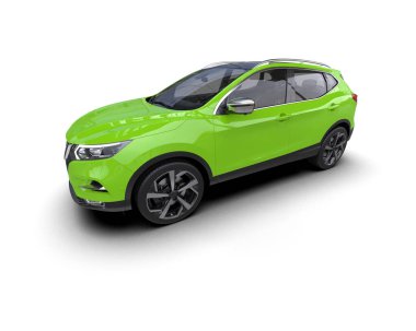 yeşil küçük araba, araba, aile, araba