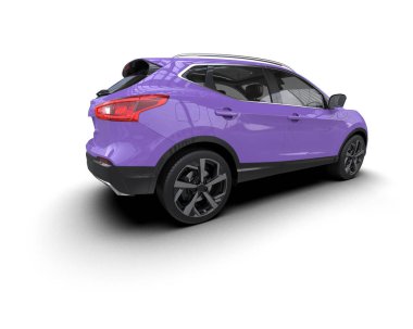 Mor modern araba. Tasarımınız için boş.