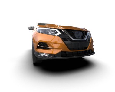 turuncu modern araba - ön taraf