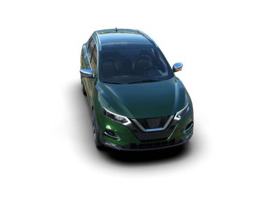 Beyaz bir arka plan üzerinde izole lüks araba.