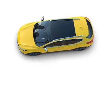 Şehrin gerçekçi 3 boyutlu arabası.