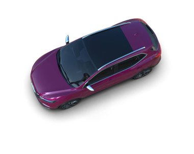 beyaz arka planda modern araba.